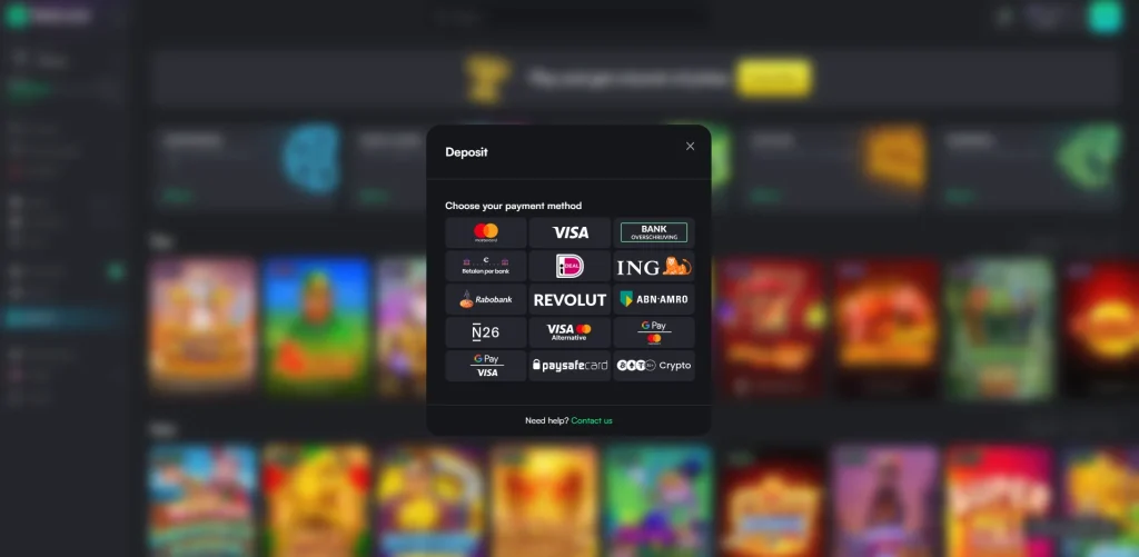 storten bij crypto casino 1